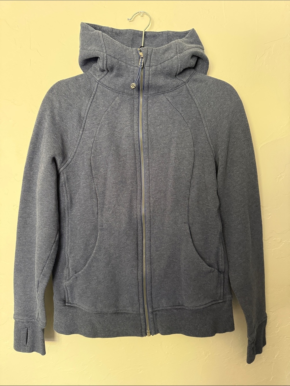 lululemon athletica Heathered Slate Blue/Gray Full‑Zip Scuba Hoodie